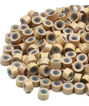 Yamel Micro Links Bead Hair Extensions Rings Natural Blonde 480 Pieces 5mm Silicone Lined Beads for Human Hair Extensions - Buy Online on GoSupps.com