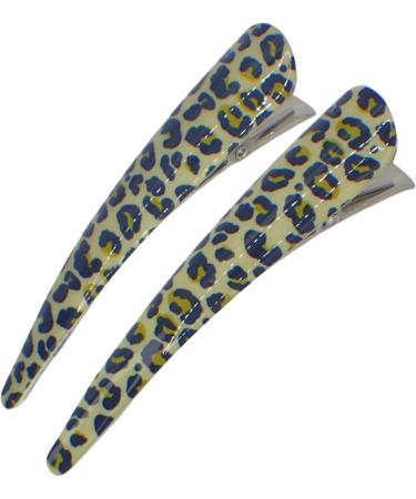 Topkids Accessories 8cm Hair clips for Women Duckbill/Beak/Concorde design Sectioning Hair Clips Hair Accessories for Women Hair grips Hairdressing clips (Animal print green) - Buy Online on GoSupps.com