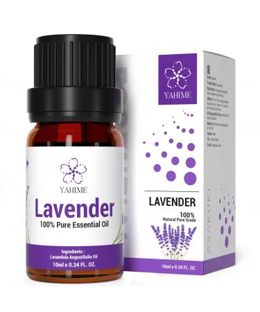 ASAKUKI Lavender Oil Essential Oil, Natural Therapeutic Grade Oils for Diffuser, Home, Candle & Soap Making, Skin & Hair Care-10ml, YAHIME Infinite Series