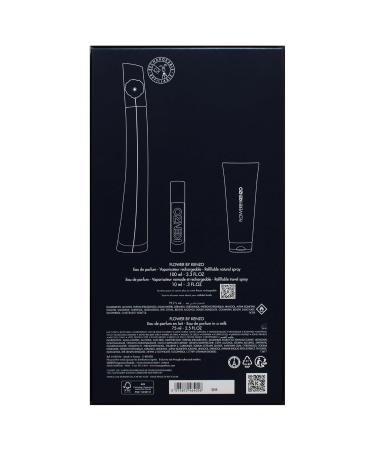 Kenzo Flower for Women - 3 Pc Gift Set 3.3oz EDP Spray (Refillable) 0.3oz EDP Spray (Refillable) 2.5oz Body Milk 6.1 Fl Oz (Pack of 1) - Buy Online on GoSupps.com
