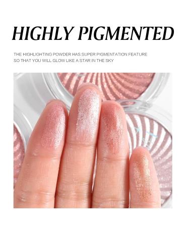 Highlighter Powder Body Shimmer - Brightening Glitter Makeup for Face Eyes & Body Glow | Sparkle & Shine (Q05 - Buy Online on GoSupps.com