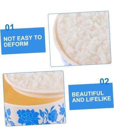Toyvian 5pcs Simulated Rice Food Models Toy Home Decor Fake Rice Cooked Rice Display Prop Decorative Steamed Rice Photography Props Fake Cooked Rice Decor Pvc Ornaments Big Bowl 12.50X12.50X8.50CMx5pcs 1 - Buy Online on GoSupps.com