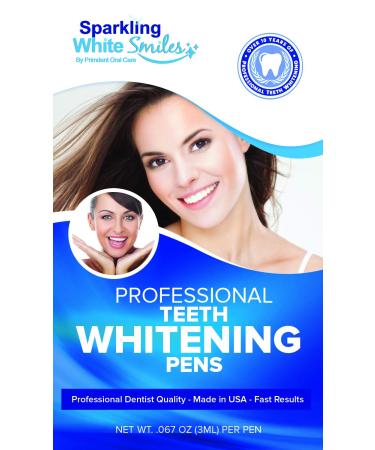 Sparkling White Smiles 4 Pack Professional Teeth Whitening Pens - New Improved - Better Value - Fast Teeth Whitening Results - Dental Office Strength - Buy Online on GoSupps.com