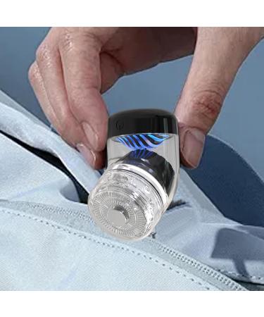 Men Electric Shavers Portable | Rechargeable Wet & Dry Beard Trimmer - Professional Transparent Barber Clippers for Men Waterproof Black Elbow - Buy Online on GoSupps.com