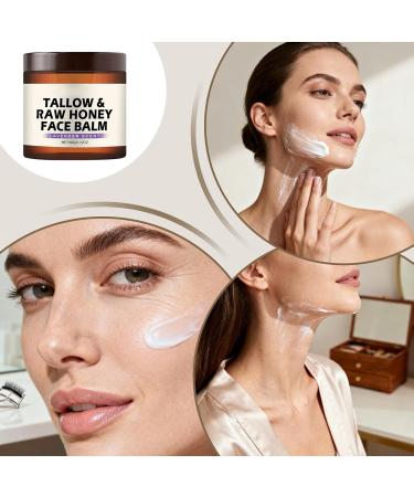 Honey Face Care | Brightening Face Cream | 60g Natural Organic Non Fat Balm - For Dry Skin Men Winter Night Travel Seniors Home Body - Buy Online on GoSupps.com
