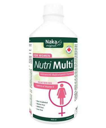 Naka Nutri Multi for Women Featuring 1000 IU of Vitamin D Made in Canada (900ml)