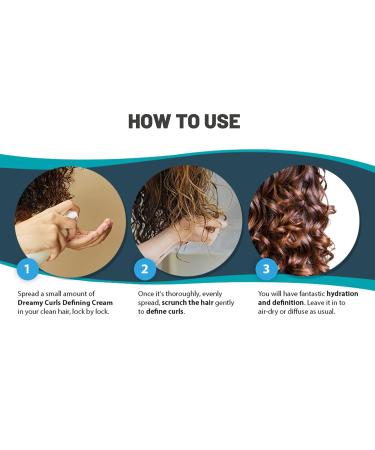 Dreamy Curls Defining Cream - Vegan Curl Modeling for Wavy & Coily Hair | Argan & Coconut Oil Shea Butter - 33.8oz - International Shipping Available - Buy Online on GoSupps.com