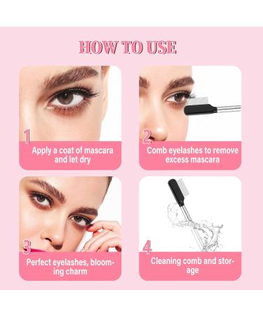 Professional Metal Eyelash Comb & Separator Tool | Eyelash Curler & Definer with Stainless Steel Teeth | Eyebrow Makeup Cosmetic Tool for Women & Girls - Shop Internationally - Buy Online on GoSupps.com