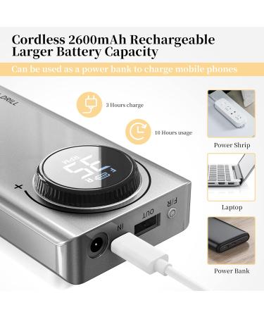 AISEELY Electric Nail Drill: 35000RPM Professional Manicure Set with 6 Sanding Bits - Portable & Rechargeable Grey - Buy Online on GoSupps.com