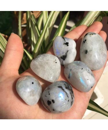 Natural Crystal Rough 100g Natural Polished Moonstone Tumbled Stone Natural Quartz Crystals Stone forCrystal Stone PEIQIYIN