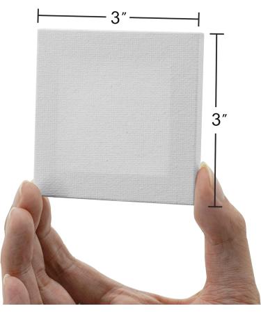 AUREUO Mini Stretched Canvas 3x3 Inch 24 Pack - Square Canvas Holiday Gift Set for Kids - Ideal for Painting & Crafts - Buy Online on GoSupps.com