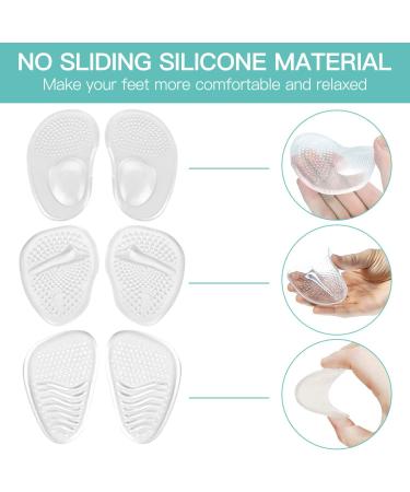 MauSong Women's Metatarsal Pads - 3 Pairs High Heel Foot Cushions for Foot Discomfort - Buy Online on GoSupps.com
