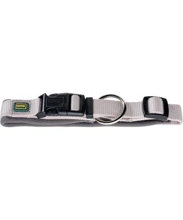 HUNTER Neopren Vario Plus Dog Collar - Padded Nylon Adjustable Grey Collar (50/2.5 ML) - International Shipping Available - Buy Online on GoSupps.com