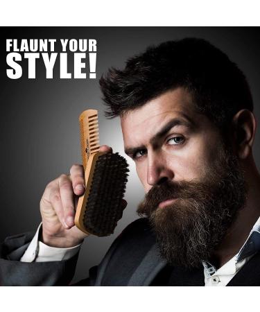 Men's Beard Grooming Kit - Brush, Comb, Oil & Balm Set for Growth, Styling & Softness - Bamboo Travel Facial Hair Set - Great Gifts for Him - Buy Online on GoSupps.com