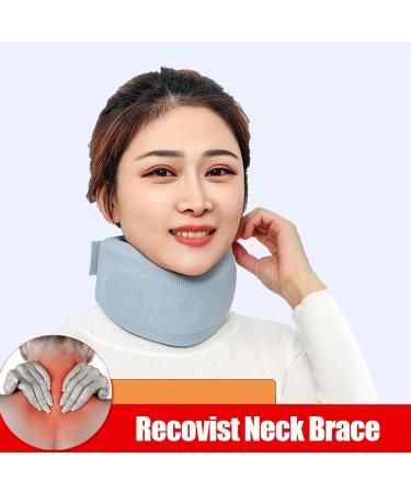 Buy Recovist Cervicorrect Neck Support - Ergonomic Memory Foam Collar for Neck Pain Relief & Snoring - XL Blue - Buy Online on GoSupps.com