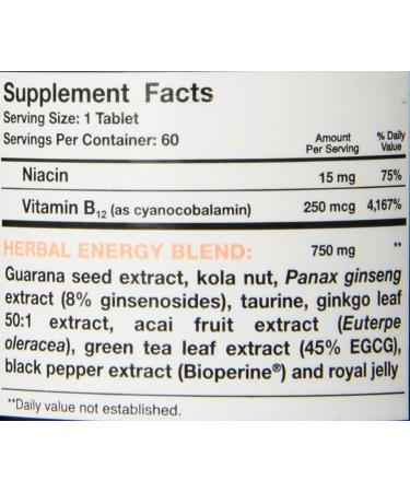 UP Your Gas Herbal Energy Blaster Tablets - 60 Count | Boost Energy Naturally - International Shipping Available - Buy Online on GoSupps.com
