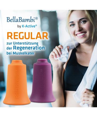 BellaBambi Cupping Cup by K-Active VITALITY - Original Negative Pressure Massage Tool | Orange | 3.5 cm - Shop Internationally - Buy Online on GoSupps.com