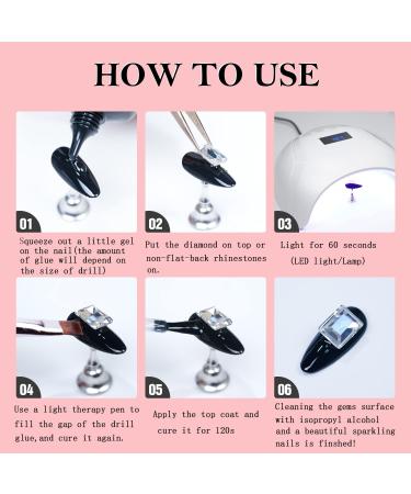 Buy Magic Armor Nail Art Strass Kleber Gel 30g - Professional Rhinestone Adhesive for DIY Nail Art | Perfect for Professionals & Beginners - Buy Online on GoSupps.com