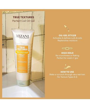 Mizani True Textures Perfect Coil Oil Gel - Defines Curls with Coconut Oil - 11 Fl Oz - Buy Online on GoSupps.com