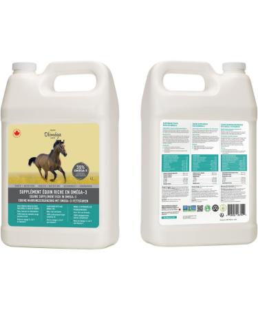 Ferme Olim ga Camelina Oil for Horses 4L Rich in Polyunsaturated Omega-3 Vitamin E Pure and Cold Pressed. - Buy Online on GoSupps.com