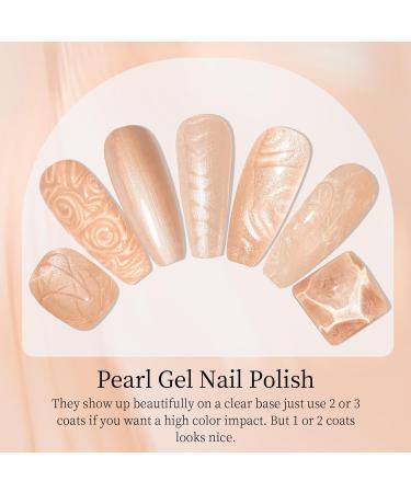 MAYCHAO Pearl Gel Nail Polish 15ML - Pearlescent Shell Shimmer Pink Mermaid Gel Polish - Soak Off UV LED - Nail Art Starter Kit - Salon Quality DIY Manicure - 0.5 OZ Pearlescent Nude Pink - Buy Online on GoSupps.com