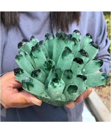 Natural Crystal Rough Crystal Cluster Green Phantom Quartz Crystal Cluster Specimen (Size : 800-900g) - Buy Online on GoSupps.com