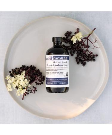 Organic Elderberry Syrup- Anthoimmune - USDA Certified- Immune Support Supplement- Highly Potent Black Elderberry Formula 8 floz - Buy Online on GoSupps.com