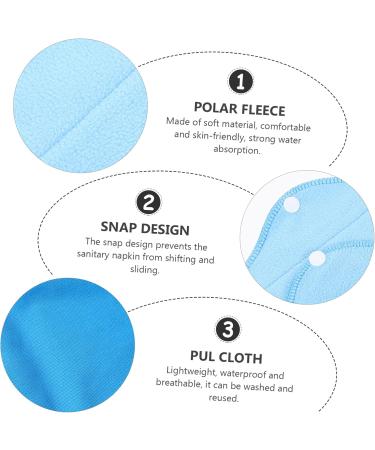 Gatuida 6th Women's Polarfleece Menstrual Pads | Eco-Friendly Coal Fabric Insoles | Best Hygiene Pillows & Slip Inserts - Shop Internationally - Buy Online on GoSupps.com