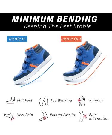 Buy Kids Insoles - Carbon Fiber Shoe Inserts for Better Posture & Foot Health | Pain Relief for Plantar Fasciitis & Seville's Disease - Buy Online on GoSupps.com