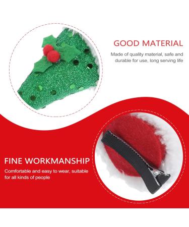 Lurrose 6pcs Christmas Hair Clips - Santa Claus Cap Hairpins | Festive Hair Accessories for Holiday Parties - Buy Online on GoSupps.com