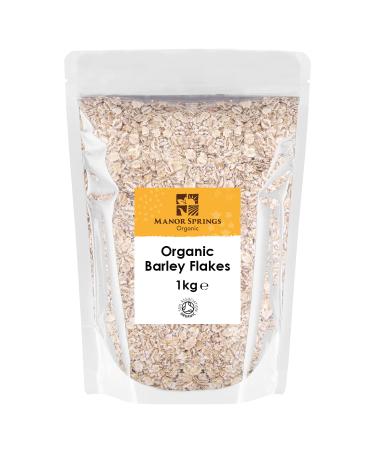 Organic Barley Flakes 1kg by Manor Springs Organic