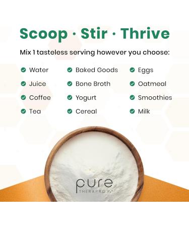 Pure Therapro Rx TriActive Collagen Plus Collagen Powder for Hair Skin Nails Bones & Joints Hydrolyzed Collagen Powder w/Patented Peptides Unflavored Multi Collagen Protein Powder 30 Servings - Buy Online on GoSupps.com