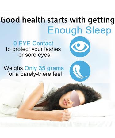 Premium 3D Contoured Eye Mask for Lash Extensions | Sleep Mask for Travel & Aftercare | Ideal for Yoga & Naps - Buy Online on GoSupps.com