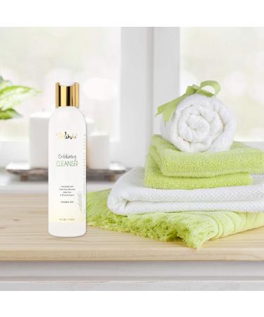 Deluvia Exfoliating Face Wash | Hydrating Cleanser & Gentle Scrub for Men & Women | Best Face Exfoliant for Glowing Skin - Buy Online on GoSupps.com