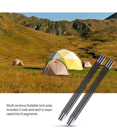 Dioche Folding Fiberglass Tent Pole Bars Set for Outdoor Camping - Awning Frames Kit - Buy Online on GoSupps.com