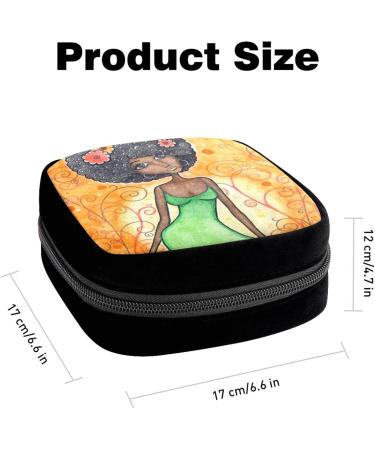 GIAPB African Tribal Art Period Bag - Sanitary Napkin Holder & Makeup Pouch - Color373 - Buy Online on GoSupps.com