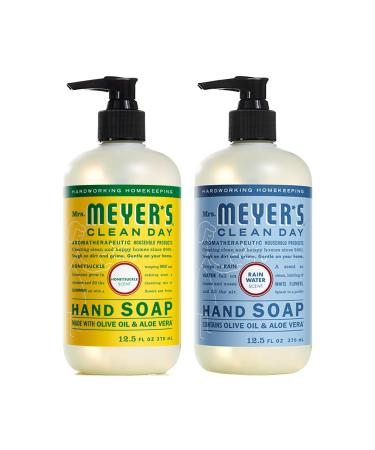 Mrs. MEYER'S Liquid Hand Soap Variety Pack Honeysuckle and Rain Water 12.5 fl oz. 2 ct.