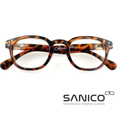 Sanico Fashionable Reading Glasses - Turtle 3.0 Diopter Unisex Lightweight Designer Eyewear for Men & Women - Visual Aid & Optical Reading Help - Buy Online on GoSupps.com
