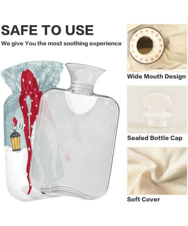 Christmas Gnome Hot Water Bottle with Fleece Cover - 2L Thermal Bag for Hot & Cold Compresses | Perfect Holiday Gift - Buy Online on GoSupps.com