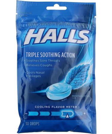 Halls Mentho-Lyptus Drops - 30 ct Pack of 6 - Buy Online on GoSupps.com