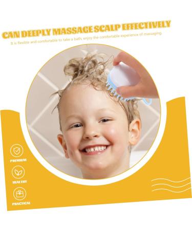 Frcolor 9 StK Silicone Shampoo Brush - Scalp Massage Hairbrush for Kids & Adults | Psoriasis & Bathing Brush - Buy Online on GoSupps.com