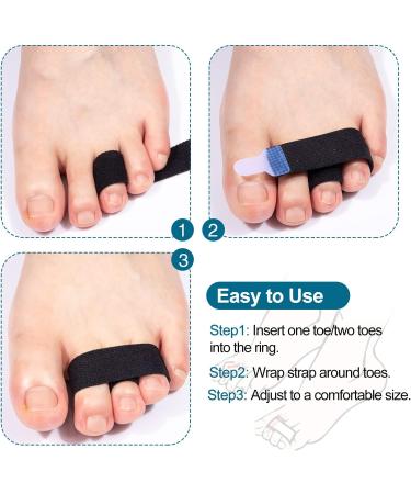Sumiwish Toe Straighten Bandages | 10-Pack Toe Wraps & Splints for Overlapping Crooked & Bent Toes | Cushioned Brace for Men & Women - International Shipping Available - Buy Online on GoSupps.com