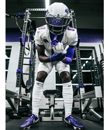 Nxtrnd XTD Scrunch Football Socks - Extra Long Padded Sport Socks for Men & Boys | White, Large - Buy Online on GoSupps.com