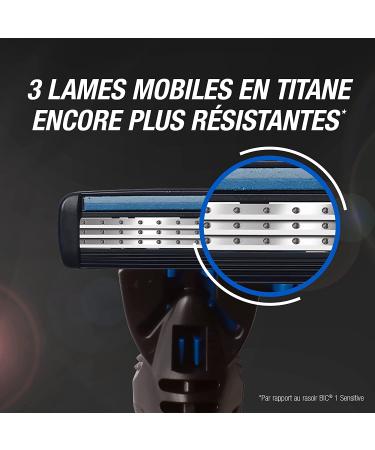 BIC Hybrid 3 Flex Men's Shaver Bundle | 90% Recycled Handle, 10 Triple-Blade Refills - Buy Online on GoSupps.com
