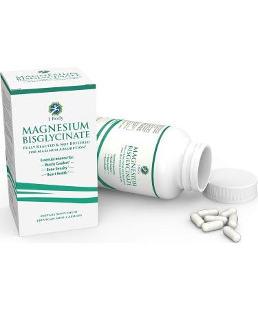 Pure Magnesium Bisglycinate Chelate - Reduce Cramps, Improve Sleep - 44mg Per Capsule - Buy Online on GoSupps.com
