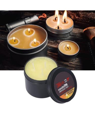 3 Wicks Survival Candle  Portable Emergency Candle Tealight Candle 36 Hours Burning for Home Outdoor Camping and Emergency Kit - Buy Online on GoSupps.com