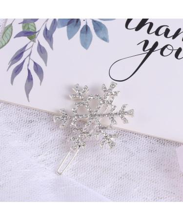 TOVINANNA Snowflake Rhinestone Hairpins Sparkly Rhinestone Hair Barrettes Bridal Hair Clips Hair Decor Accessories Snowflake Hair Barrette Crystal for Holiday Party Women - Buy Online on GoSupps.com