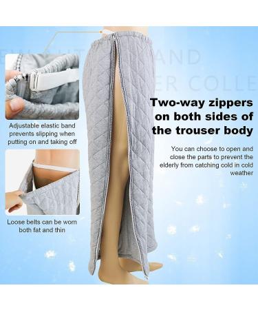 Shop Daily Wear Incontinence Nursing Pants for Postoperative Comfort - Grey XXL | Ideal for Injured & Fractured Men - Buy Online on GoSupps.com