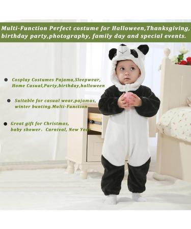 Doladola Baby Panda Hooded Romper | Toddler's Animal Onesie Jumpsuit 12-18 Months - Buy Online on GoSupps.com