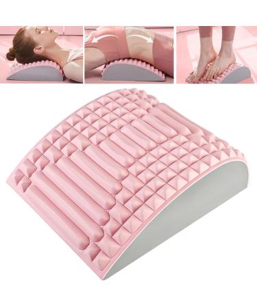 Yeah boom neck and backers lumbar vertebrae support Eva back extensor and neck extension Neck & Back Stretcher Massage pillows Reduce spine back pain relief lords support pink